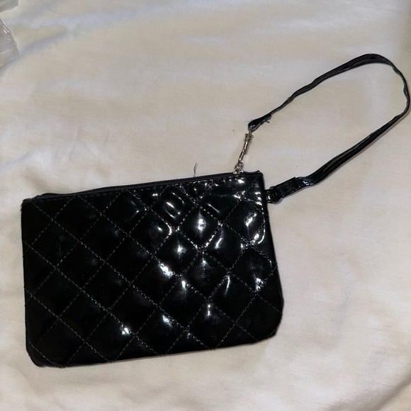 unknown brand black pouch wristlet - Picture 2 of 3